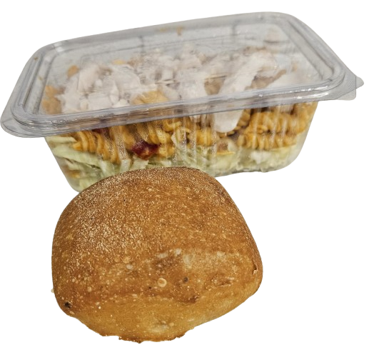 Pastasalat m/rød pesto